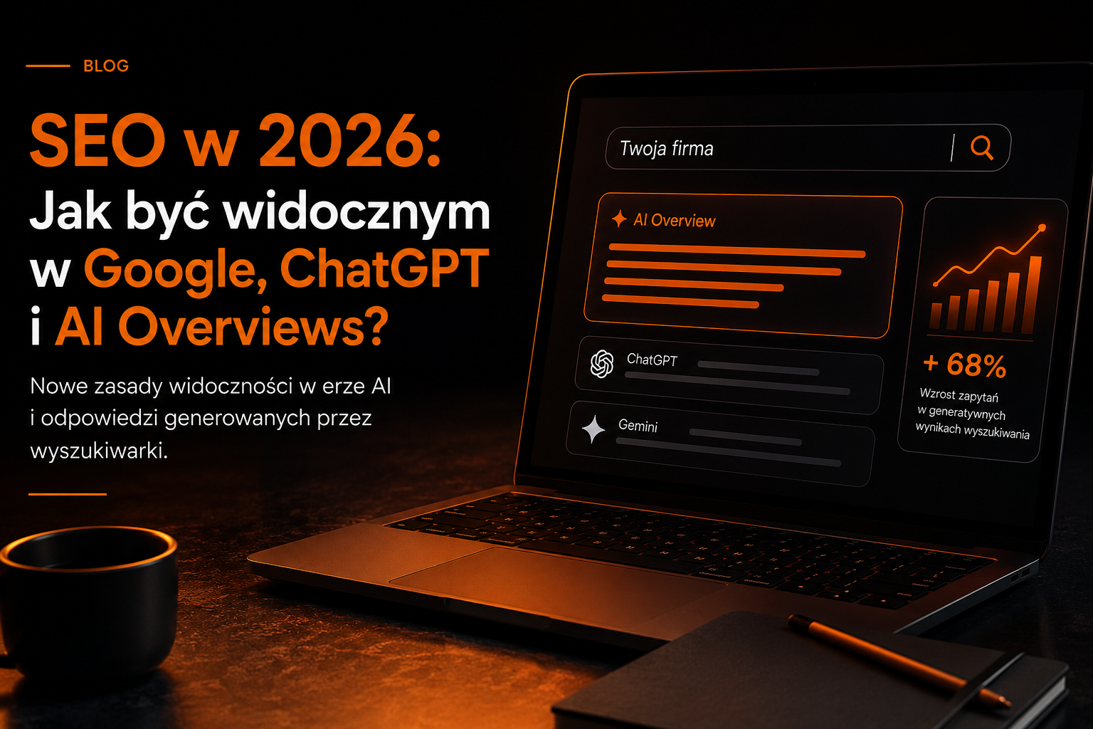 SEO w 2026 roku - widoczność firmy w Google, ChatGPT i AI Overviews
